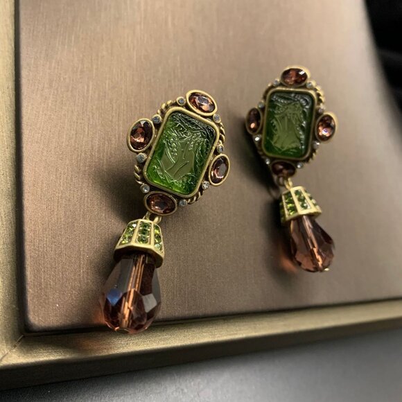 Vintage/Retro Earrings Geometric shapes - Picture 3 of 5